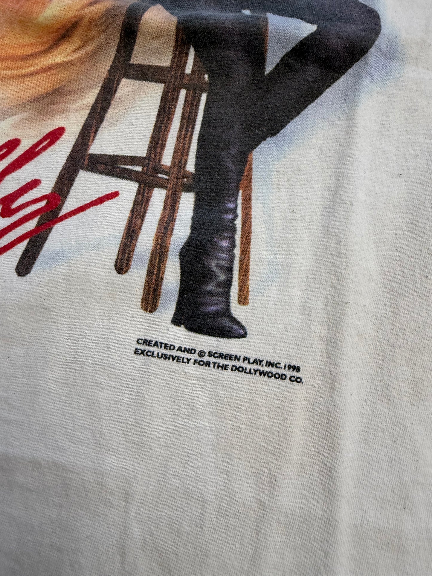 1998 DOLLY PARTON DOLLYWOOD SIGNATURE TEE (DELTA TAG)