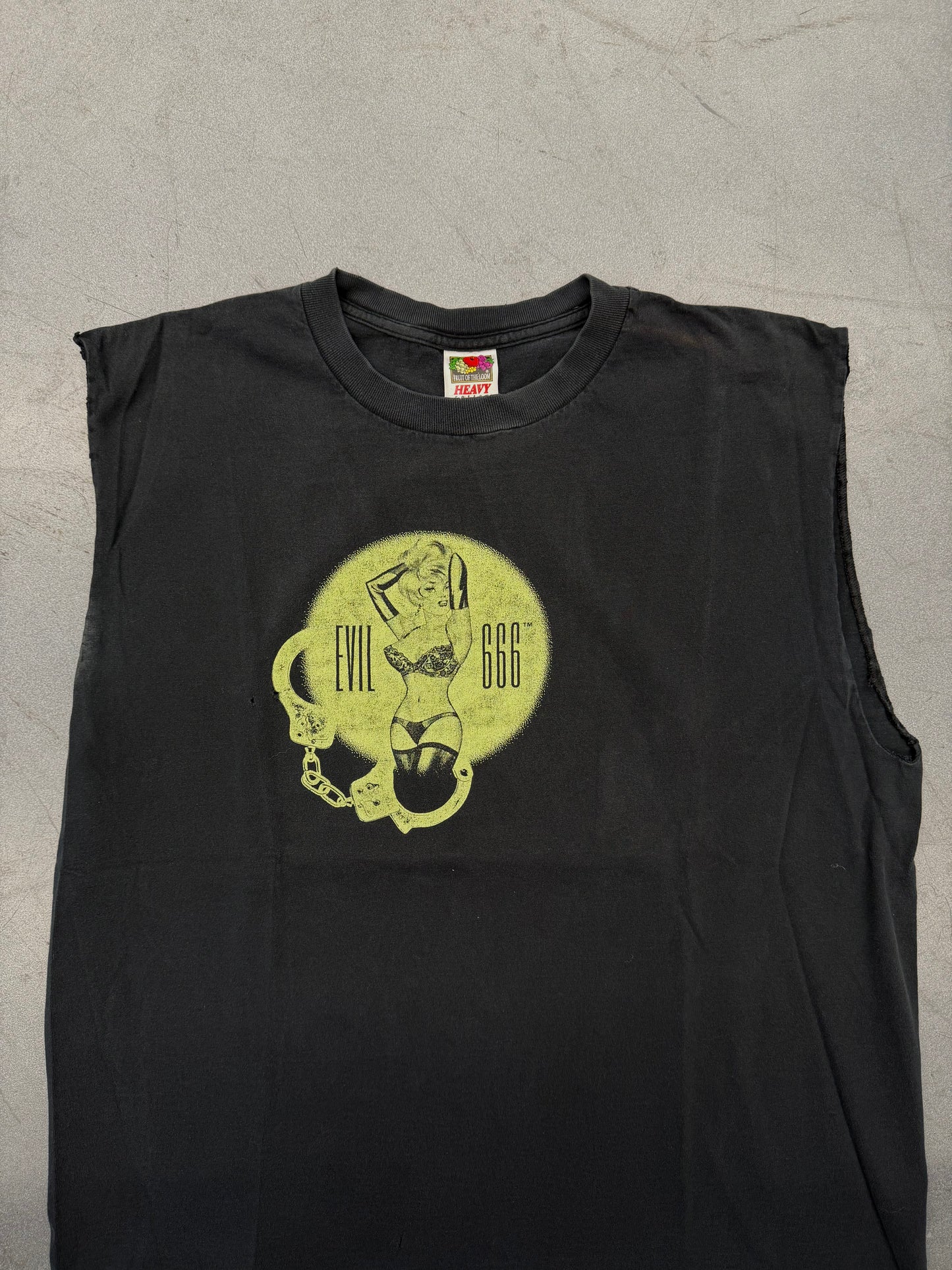 90'S EVIL 666 CUT-OFF TEE (FOTL HEAVY TAG)