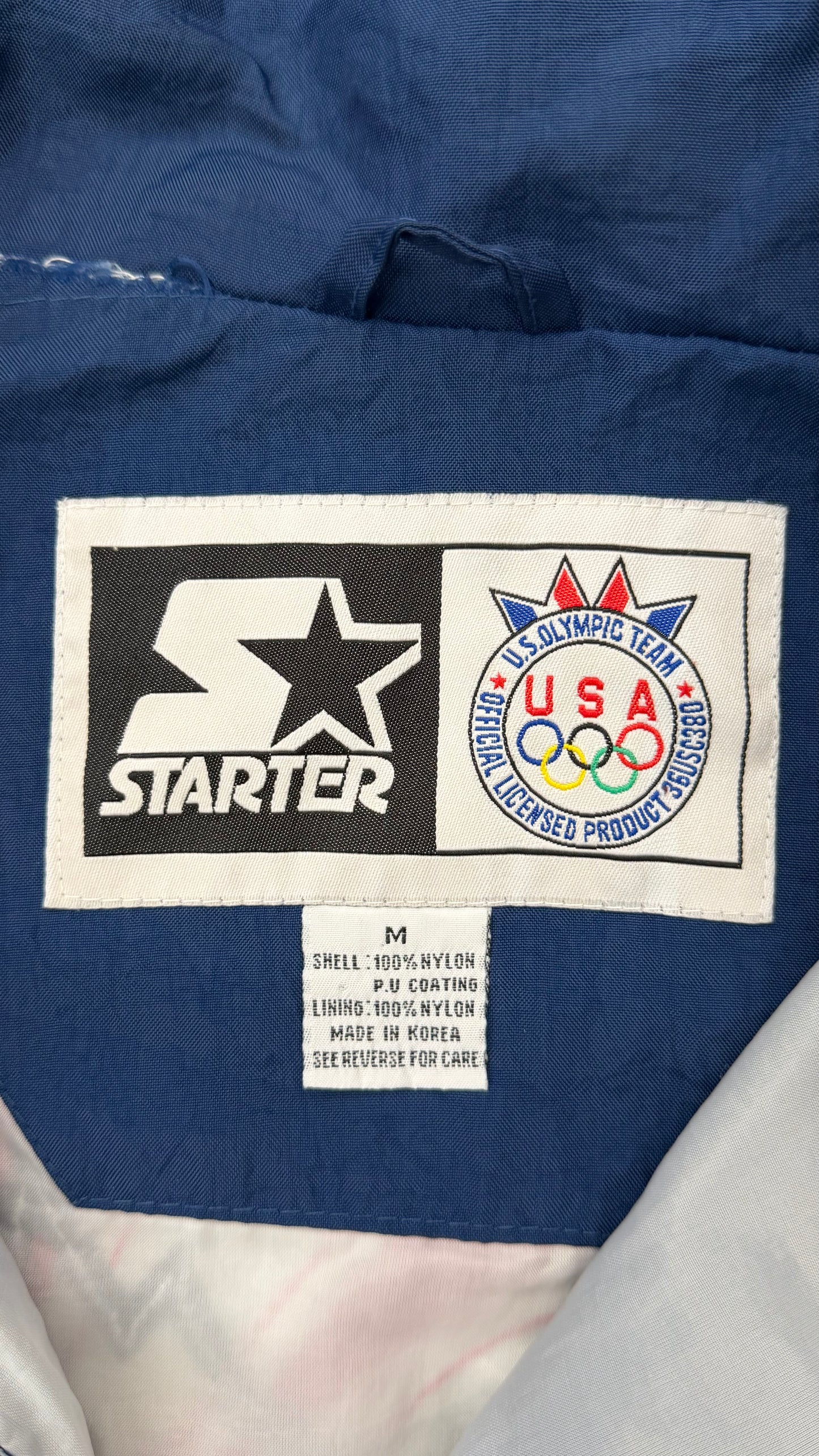 90S STARTER USA OLYMPICS ZIP UP WINDBREAKER JACKET