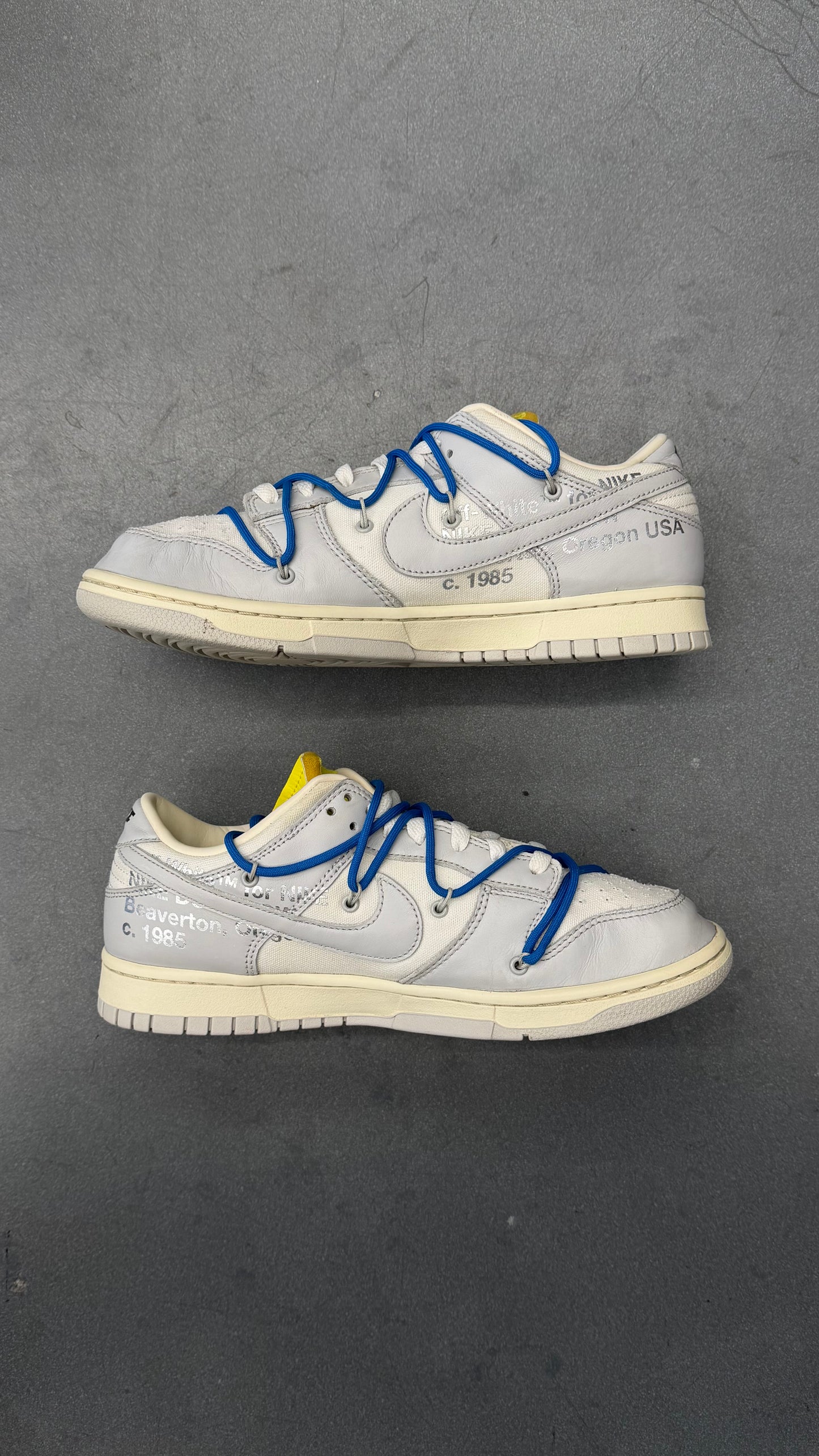 2021 NIKE DUNK LOW OFF-WHITE LOT 10 (NO BOX)