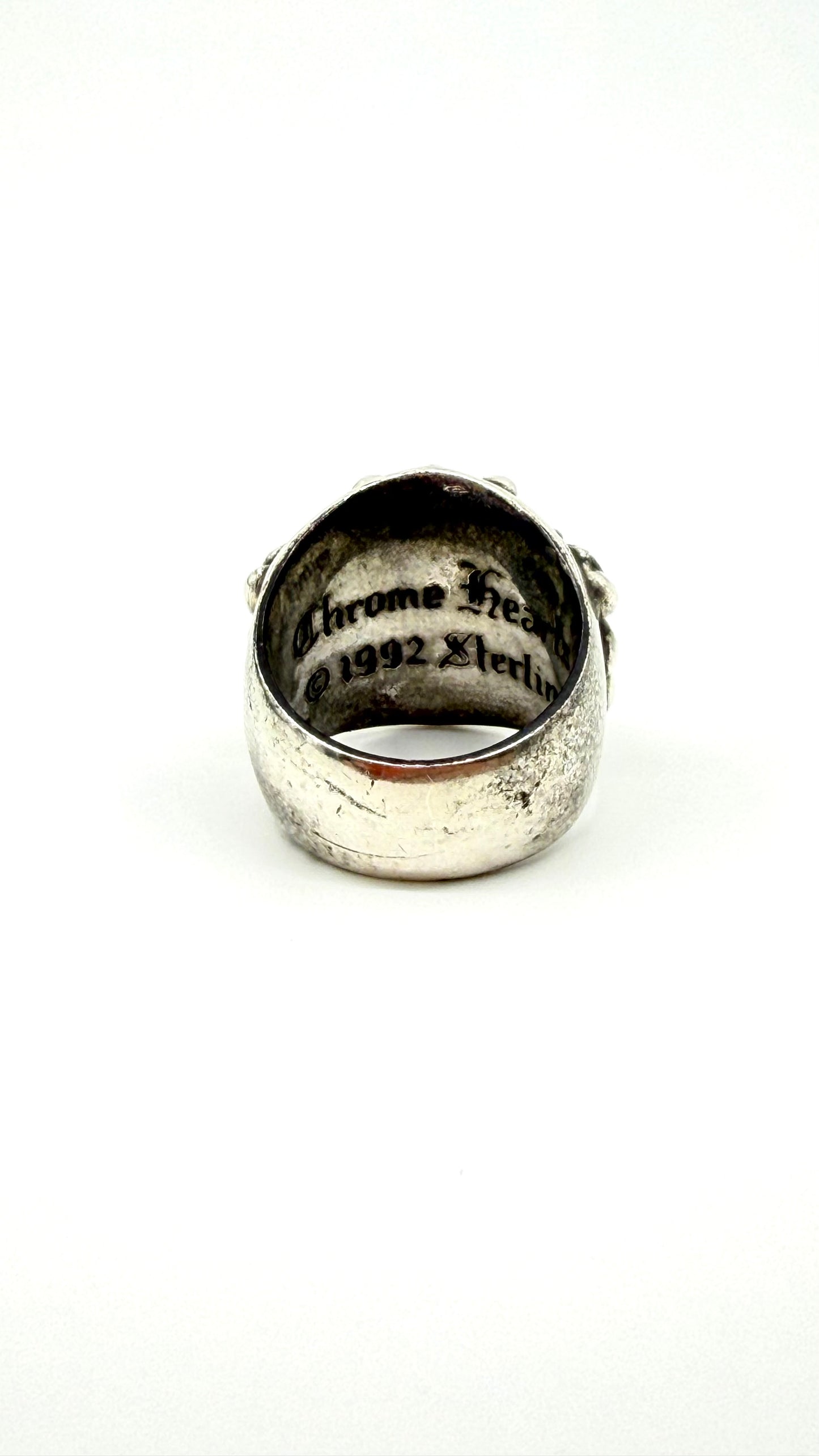 CHROME HEARTS KEEPER SILVER RING