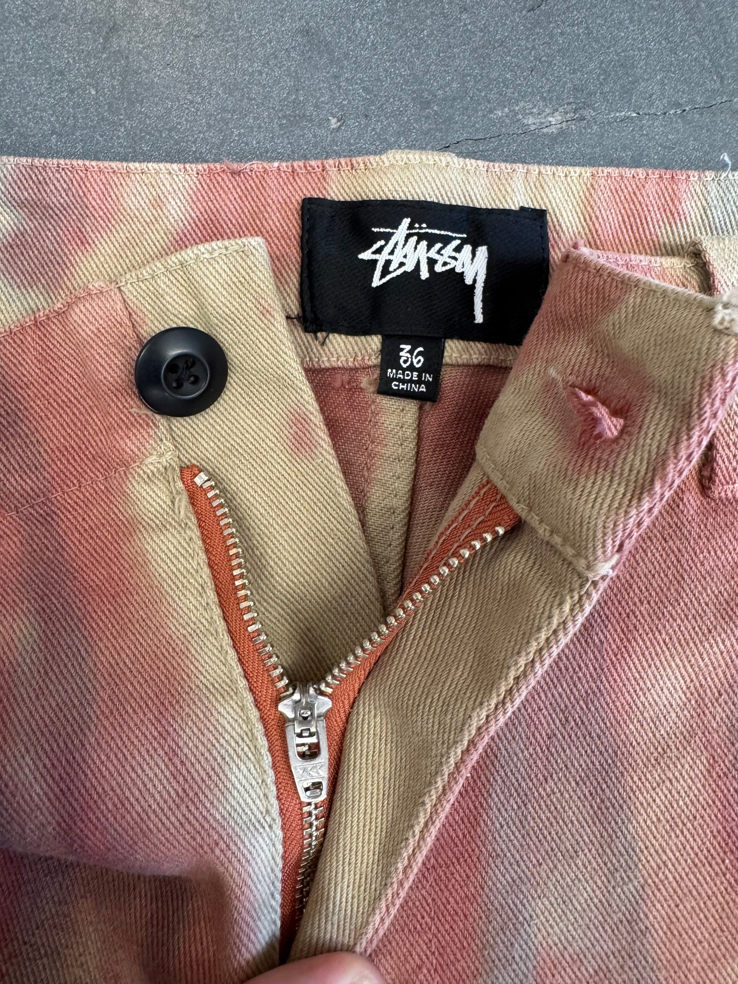 STUSSY DYED UNIFORM PANT - RUST