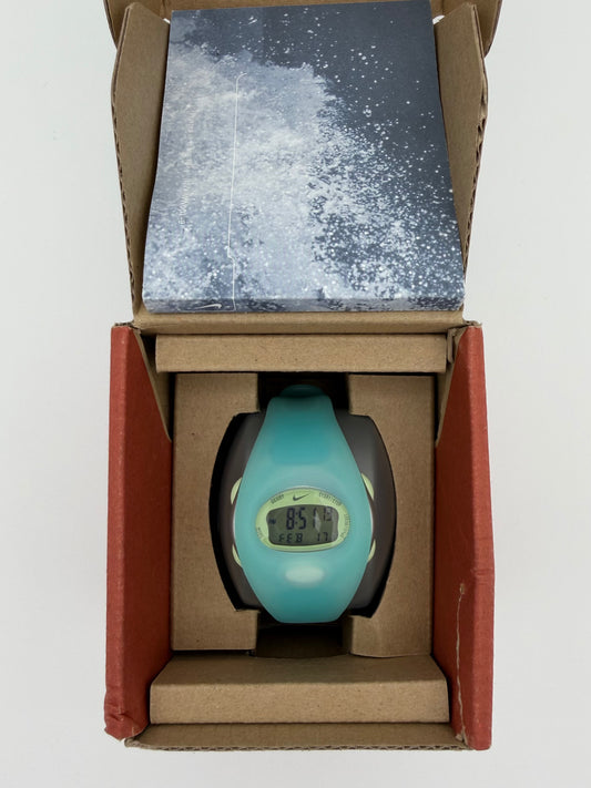 VINTAGE NIKE TEMPEST WRIST WATCH - TRANSLUCENT POOL BLUE (WITH BOX)
