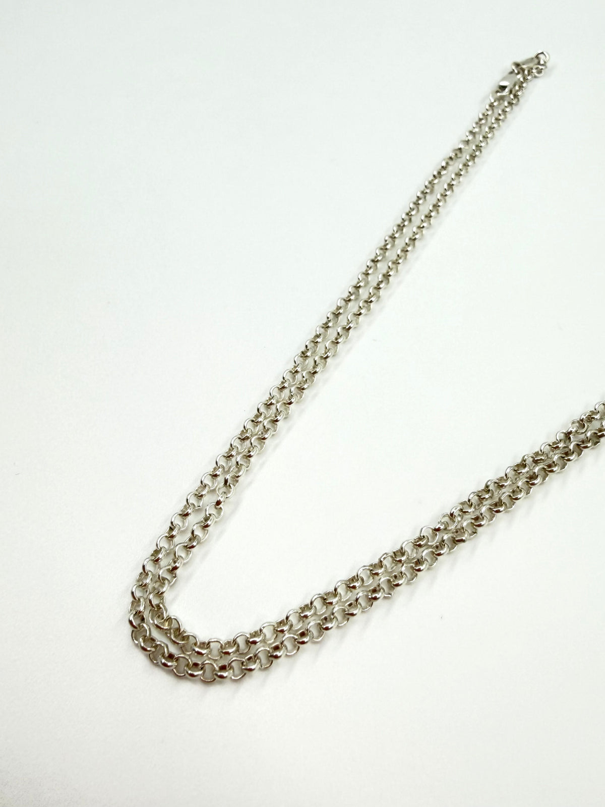 CHROME HEARTS SILVER ROLL CHAIN NECKLACE - 18”