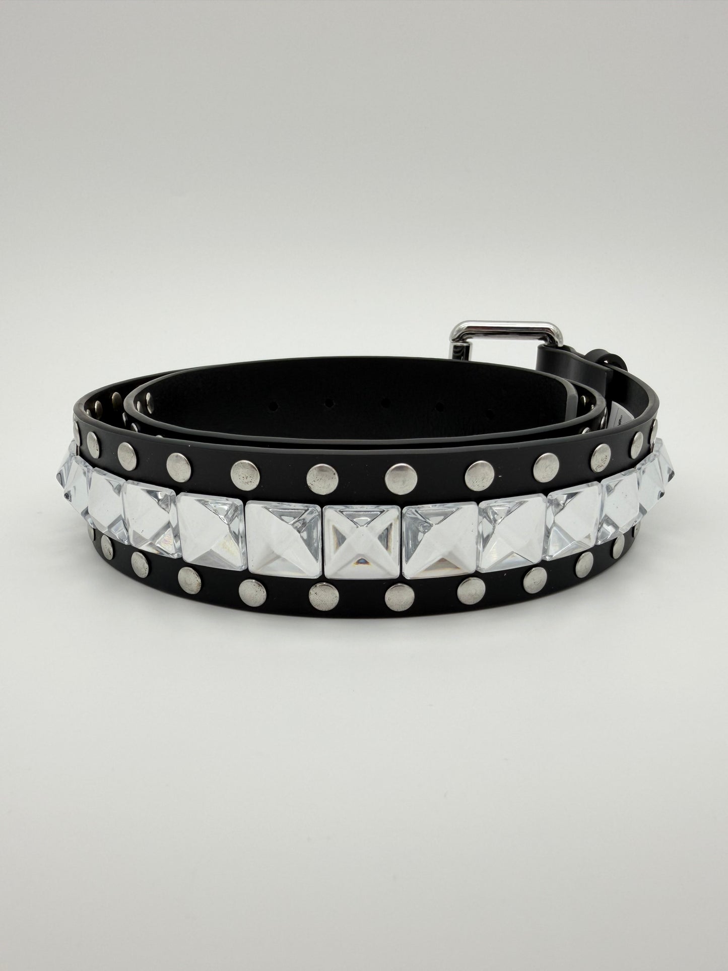 FW25 SUPREME X NUMBER (N)INE STUDDED BELT - BLACK