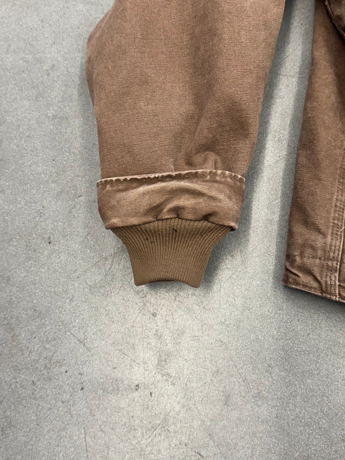 VINTAGE CARHARTT FLEECE-LINED ZIP-UP CANVAS JACKET