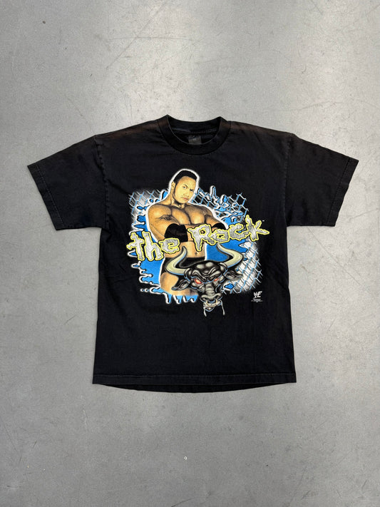 1999 WWF THE ROCK "PROFFESIONAL HARDCORE WRESTLER" TEE (HARDCORE COLLECTION TAG)