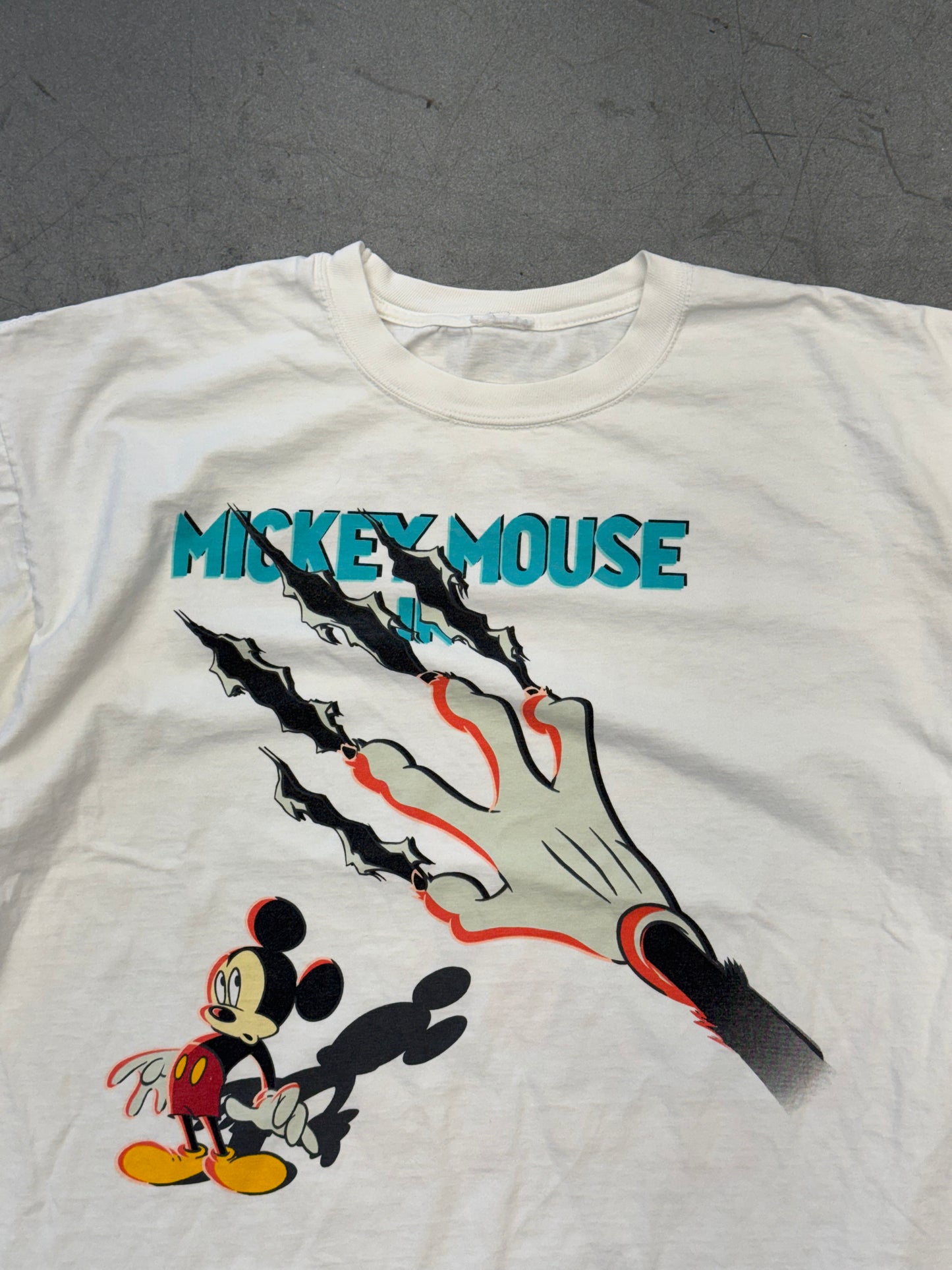 90S MICKEY MOUSE RUNAWAY BRAIN TEE (PULLED TAG)