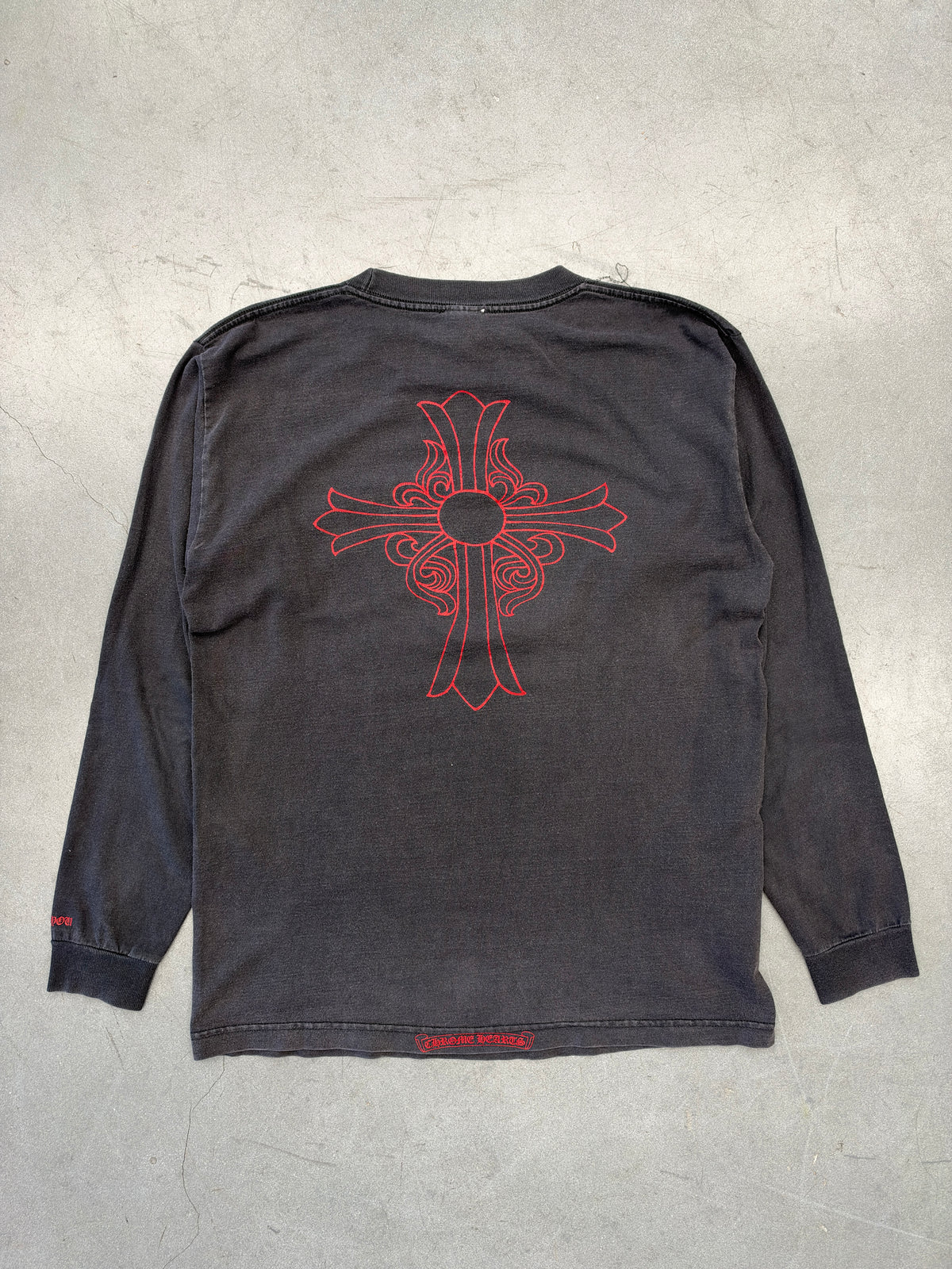 90S CHROME HEARTS N.Y.C CROSS LONG SLEEVE POCKET TEE