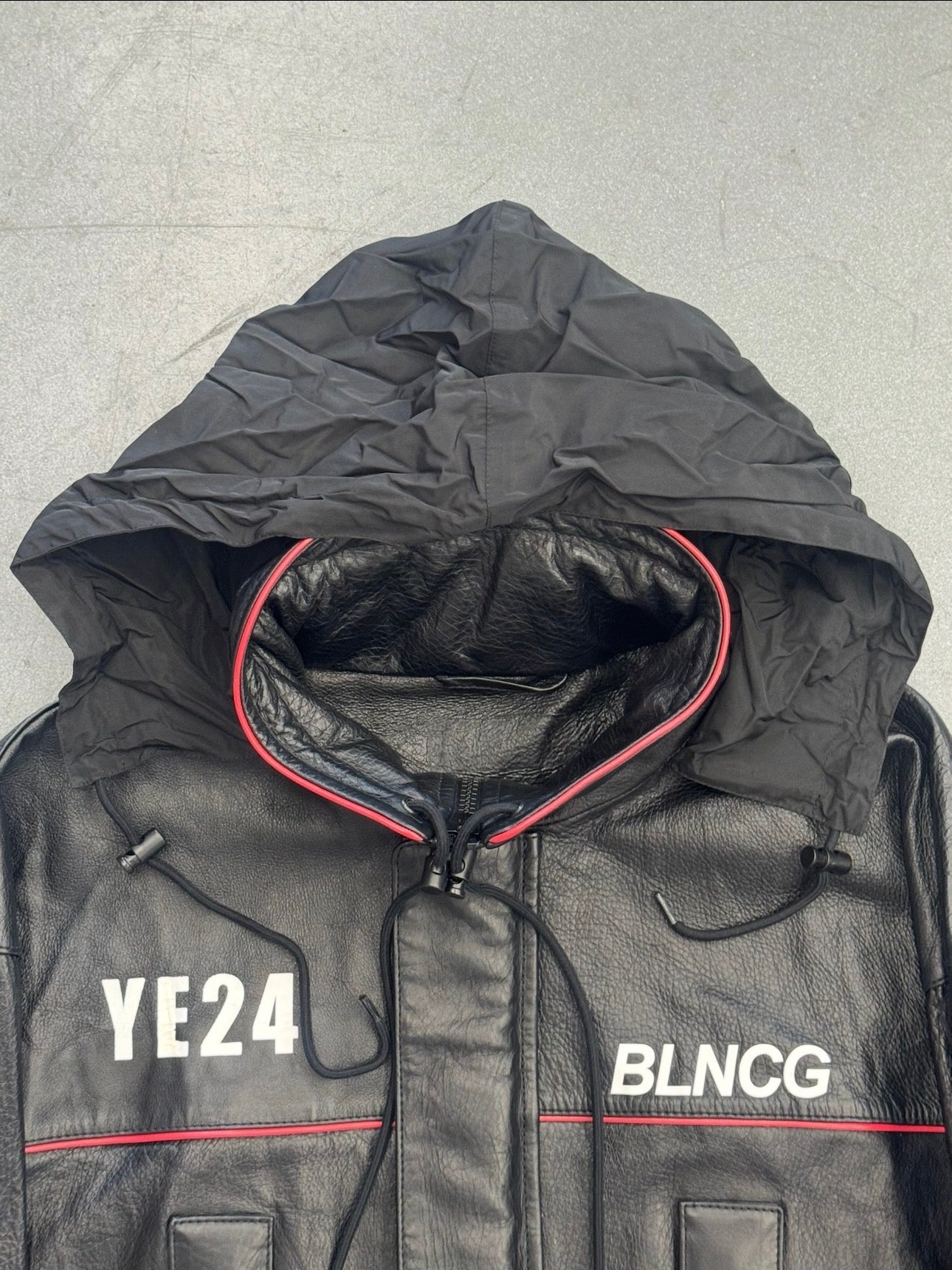S/S 2020 YE24 BALENCIAGA BLNCG RUNWAY OVERSIZED LEATHER PARKA JACKET