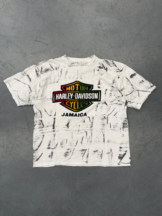 90'S HARLEY-DAVIDSON JAMAICA AOP TEE (MILANO STAR TAG)