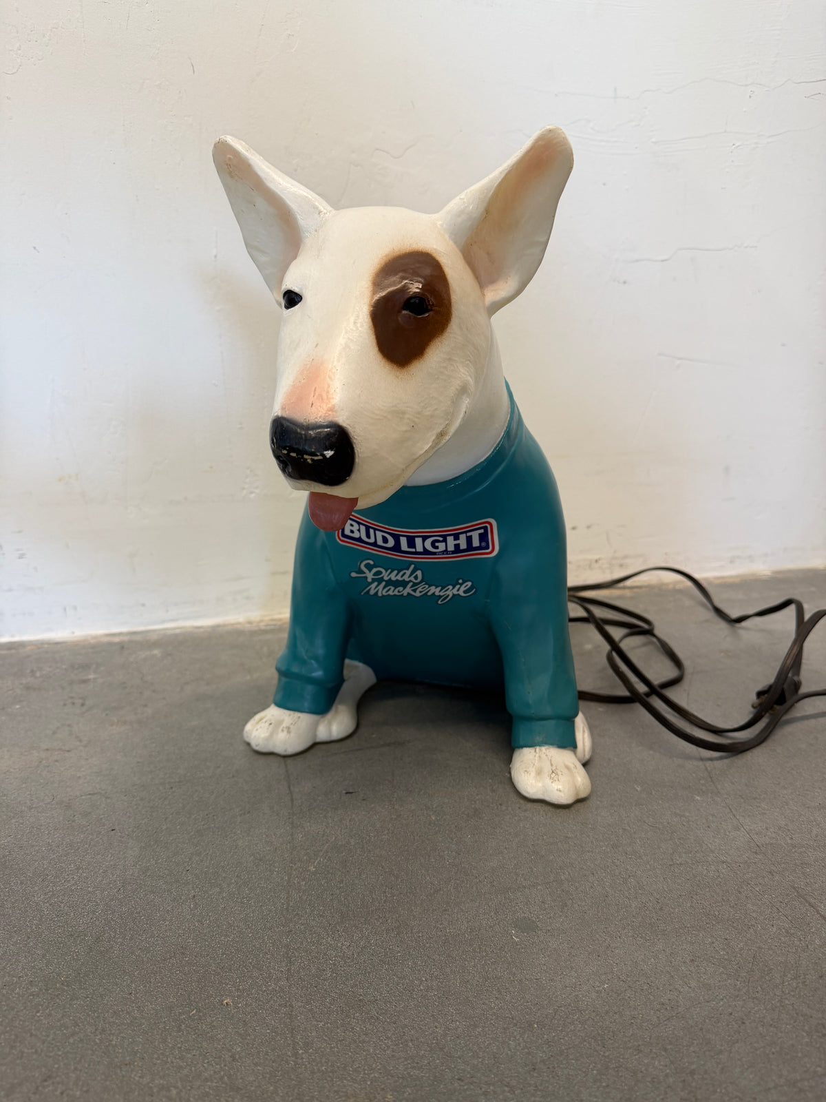 1987 BUD LIGHT SPUDS MACKENZIE LIGHT-UP BAR DISPLAY