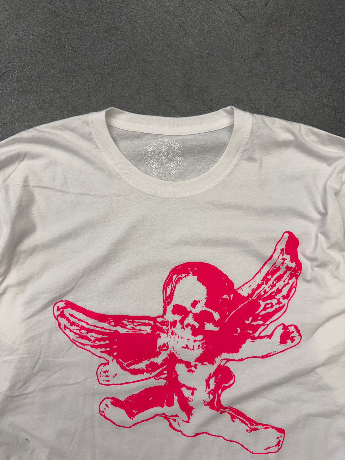 CHROME HEARTS FOTI PINK TEETER LONG SLEEVE TEE