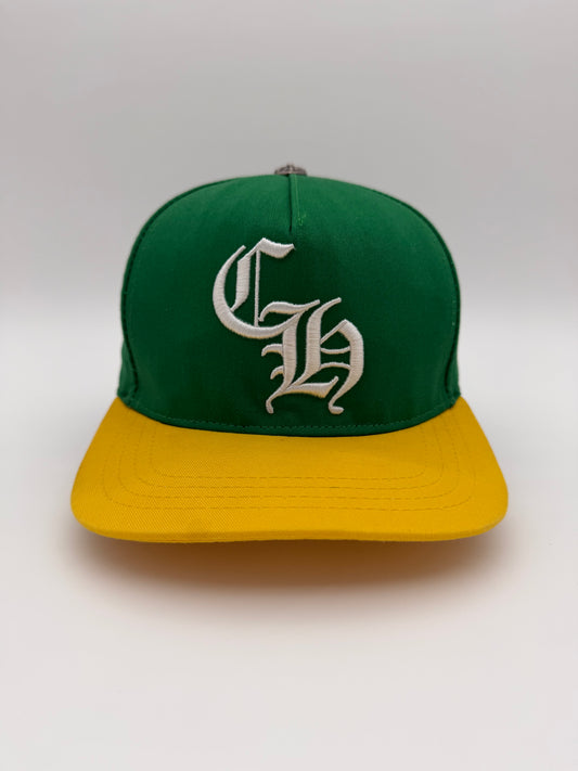 CHROME HEARTS CH BASEBALL HAT - GREEN/YELLOW