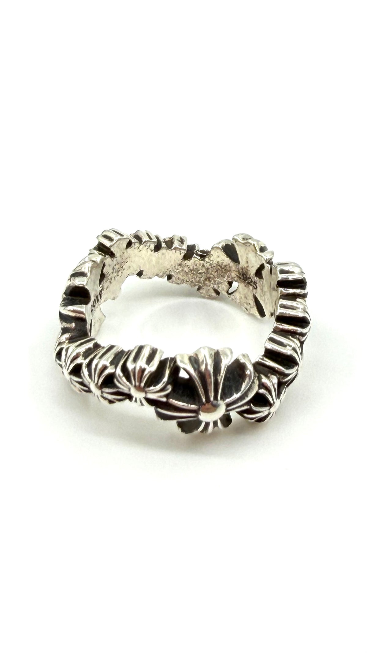 CHROME HEARTS PLUS WAVE SILVER RING