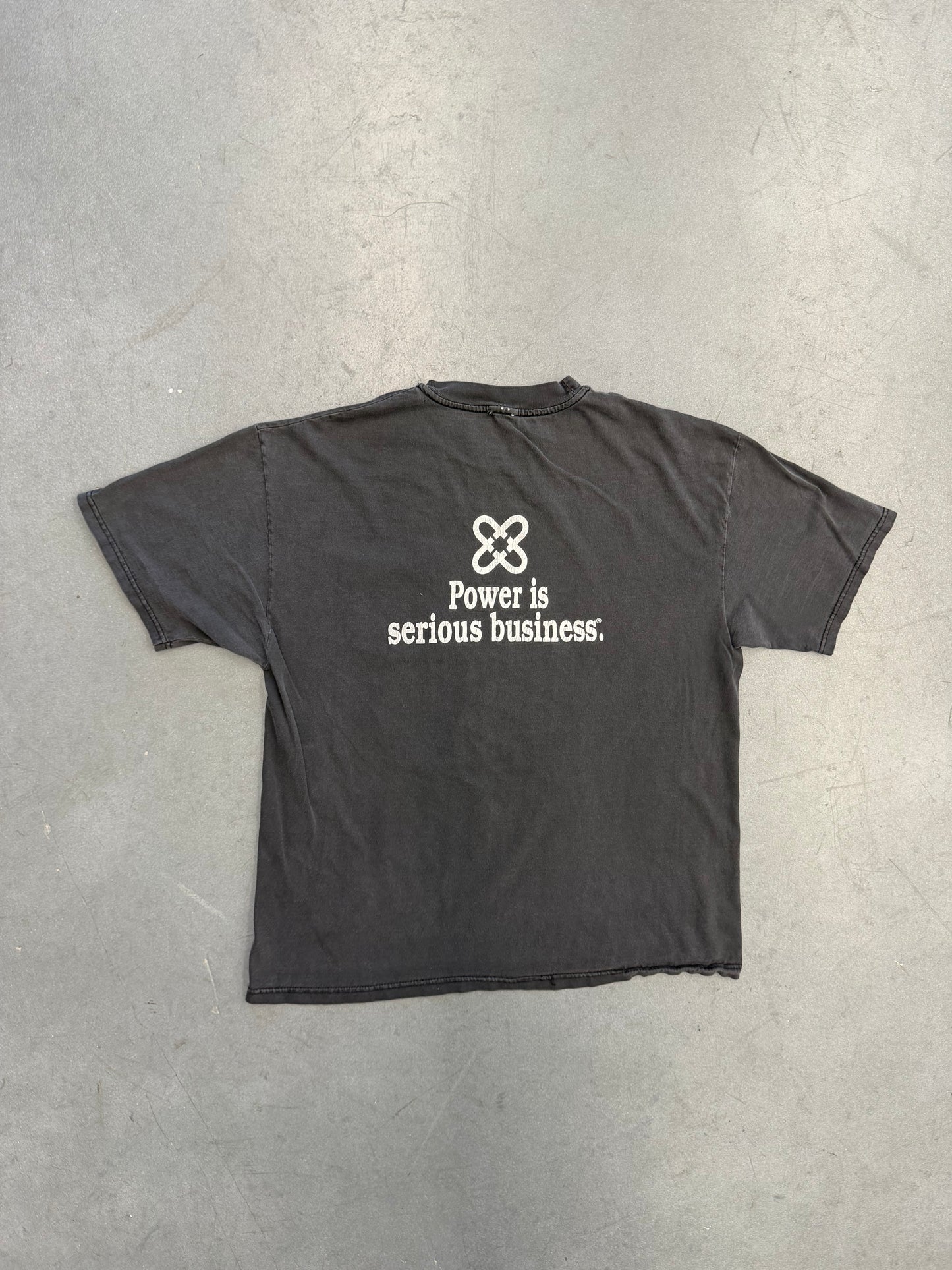 VINTAGE CREST AUDIO "POWER IS SERIOUS BUSINESS" POCKET TEE (CUT TAG)