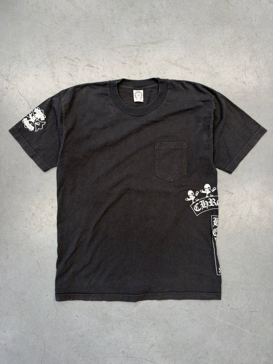 VINTAGE CHROME HEARTS FOTI HARRIS TEETER T-BAR POCKET TEE (CHROME HEARTS TAG)