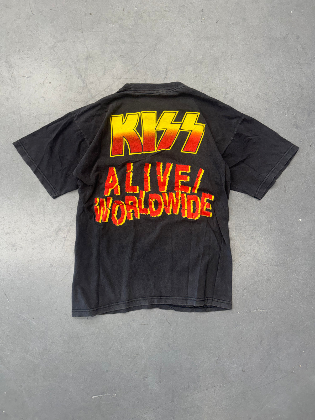 1996 KISS ALIVE WORLDWIDE TOUR TEE (FADED TAG)