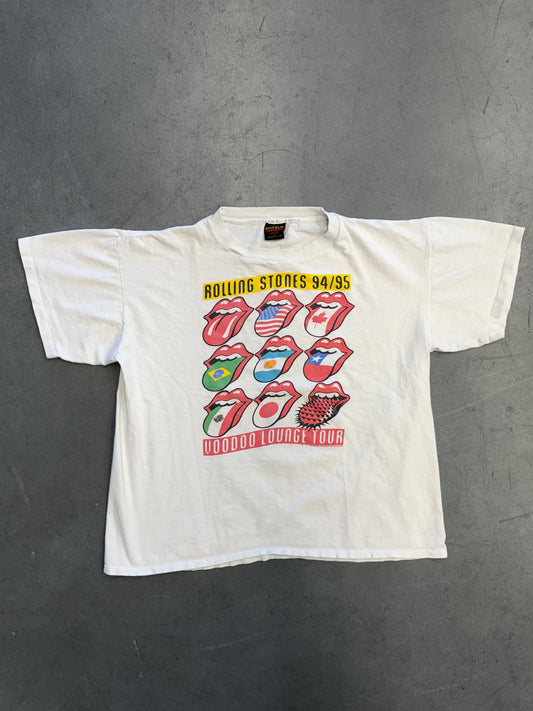 1994 ROLLING STONES 94/95 VOODOO LOUNGE TOUR TEE (BROCKUM TAG)