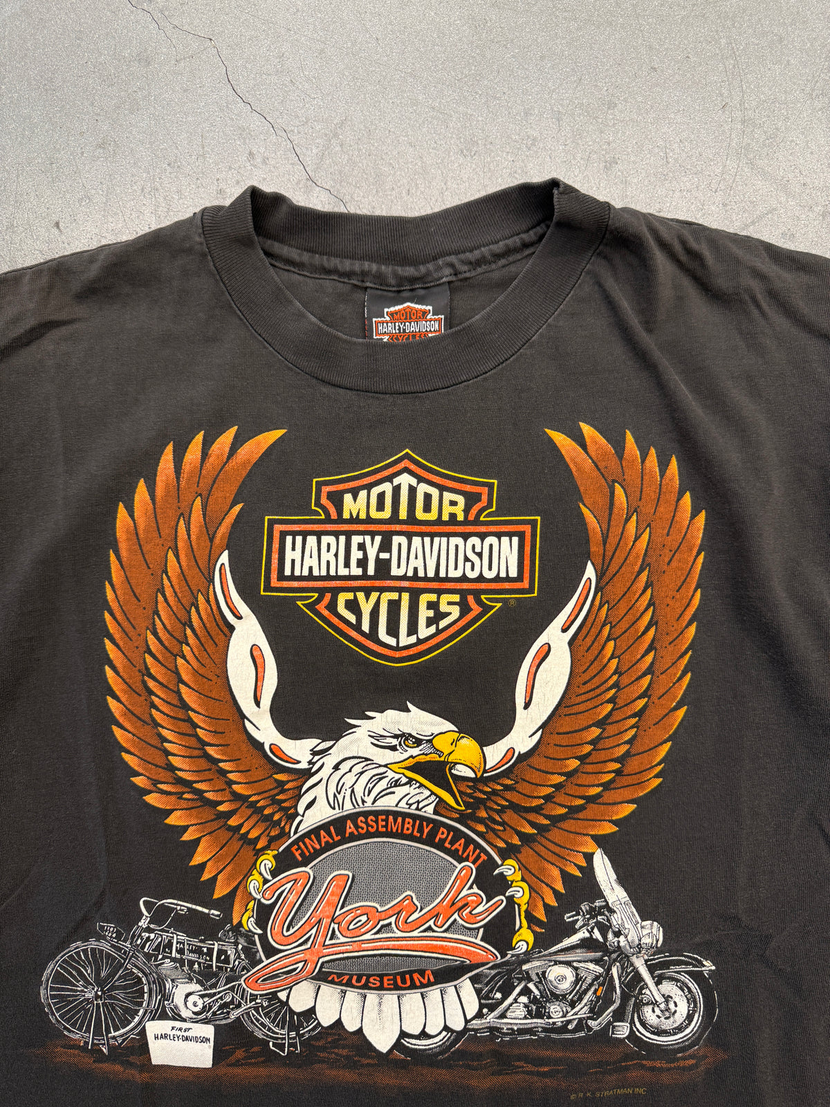 1995 HARLEY-DAVIDSON FINAL ASSEMBLY PLANT MUSEUM YORK PENNSYLVANIA TEE