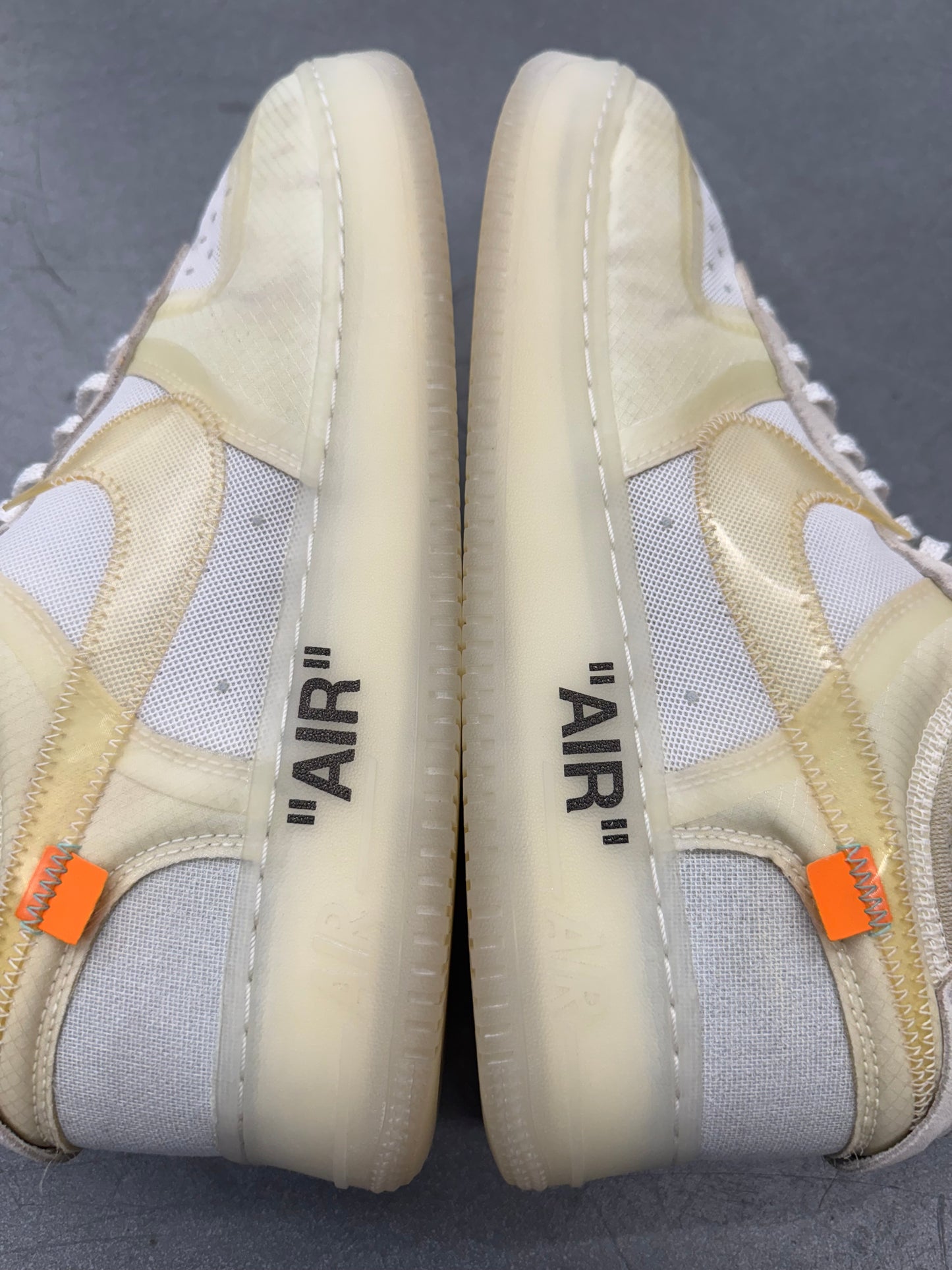2017 SIZE 12 NIKE AIR FORCE 1 LOW - OFF-WHITE