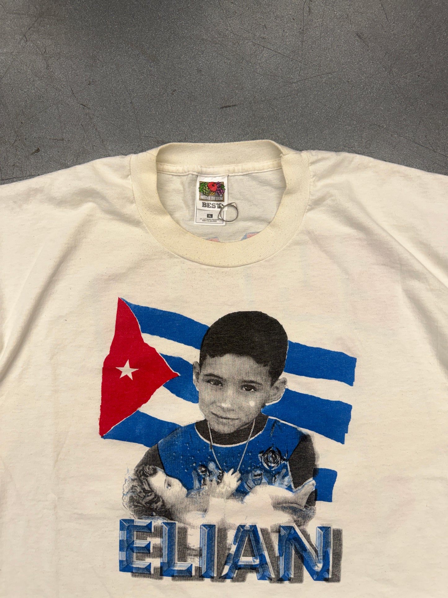 90S ELIAN GONZALEZ MIAMI ESTA CONTIGO TEE (FOTL BEST TAG)