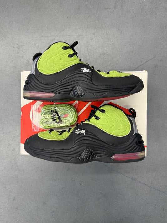 2022 NIKE AIR PENNY 2 STUSSY VIVID GREEN BLACK (W/BOX)