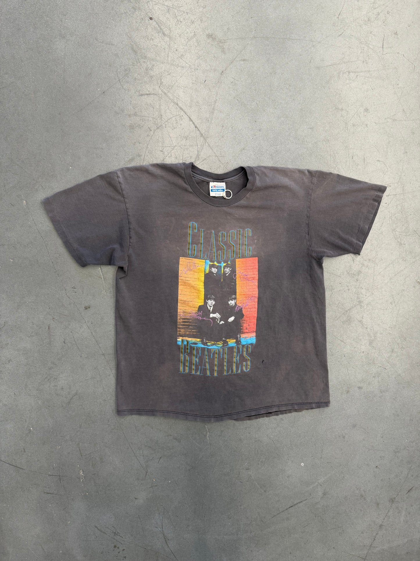 90S THE BEATLES "CLASSIC BEATLES" TEE (HANES TAG)