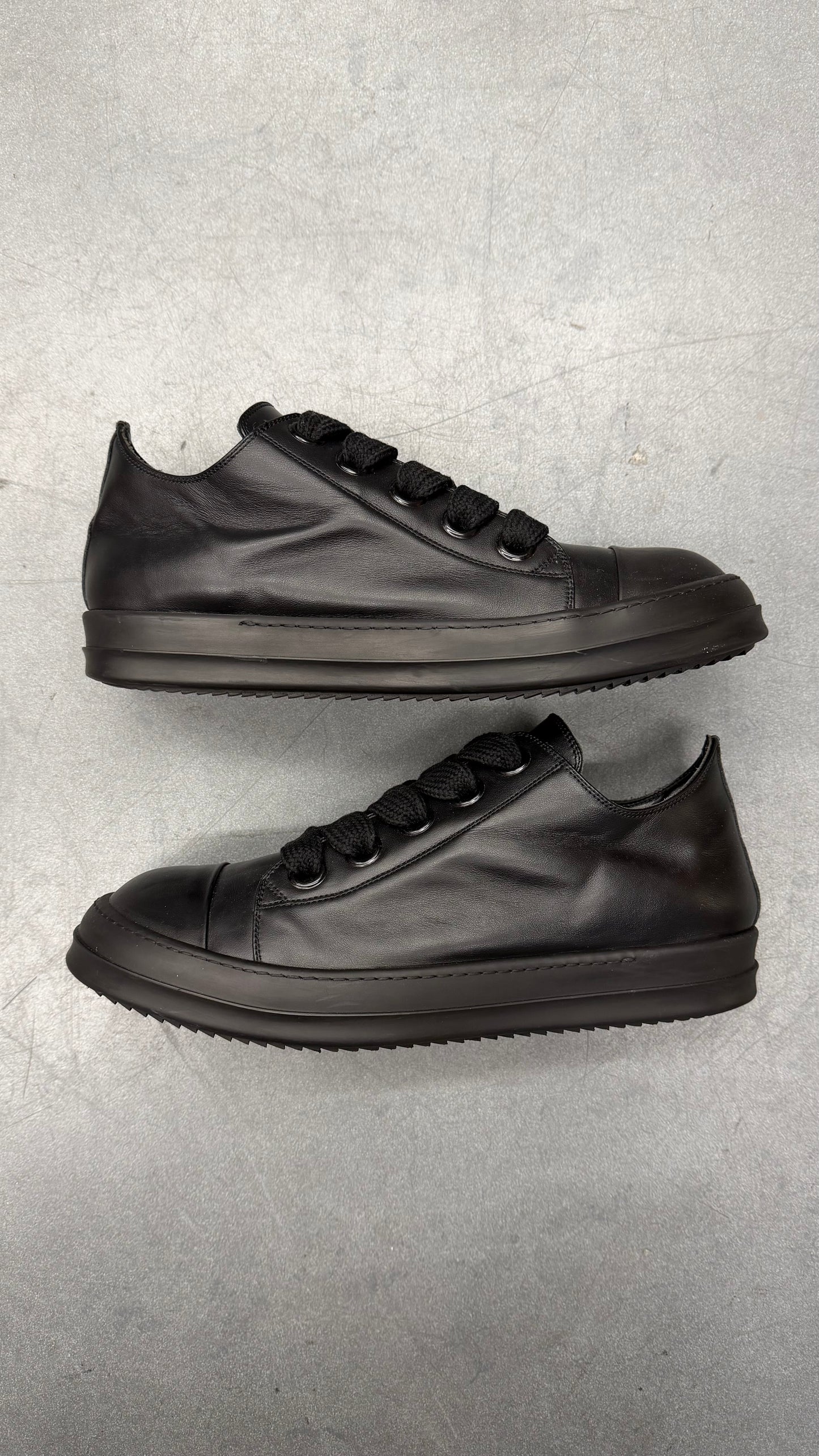 RICK OWENS LIDO JUMBO LACE LOW 'BLACK'