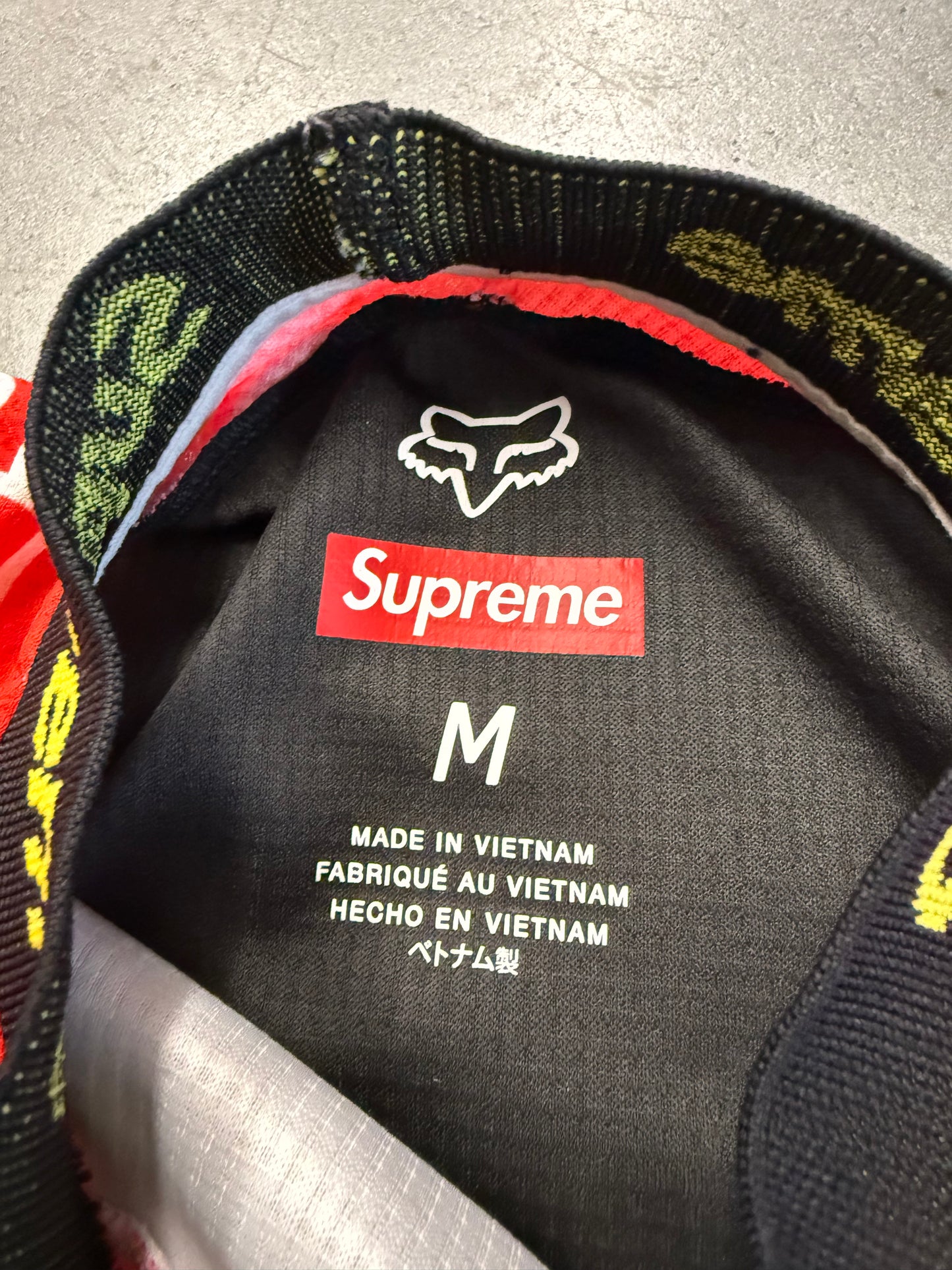 FW19 SUPREME HONDA FOX RACING MOTO JERSEY TOP - RED (M)