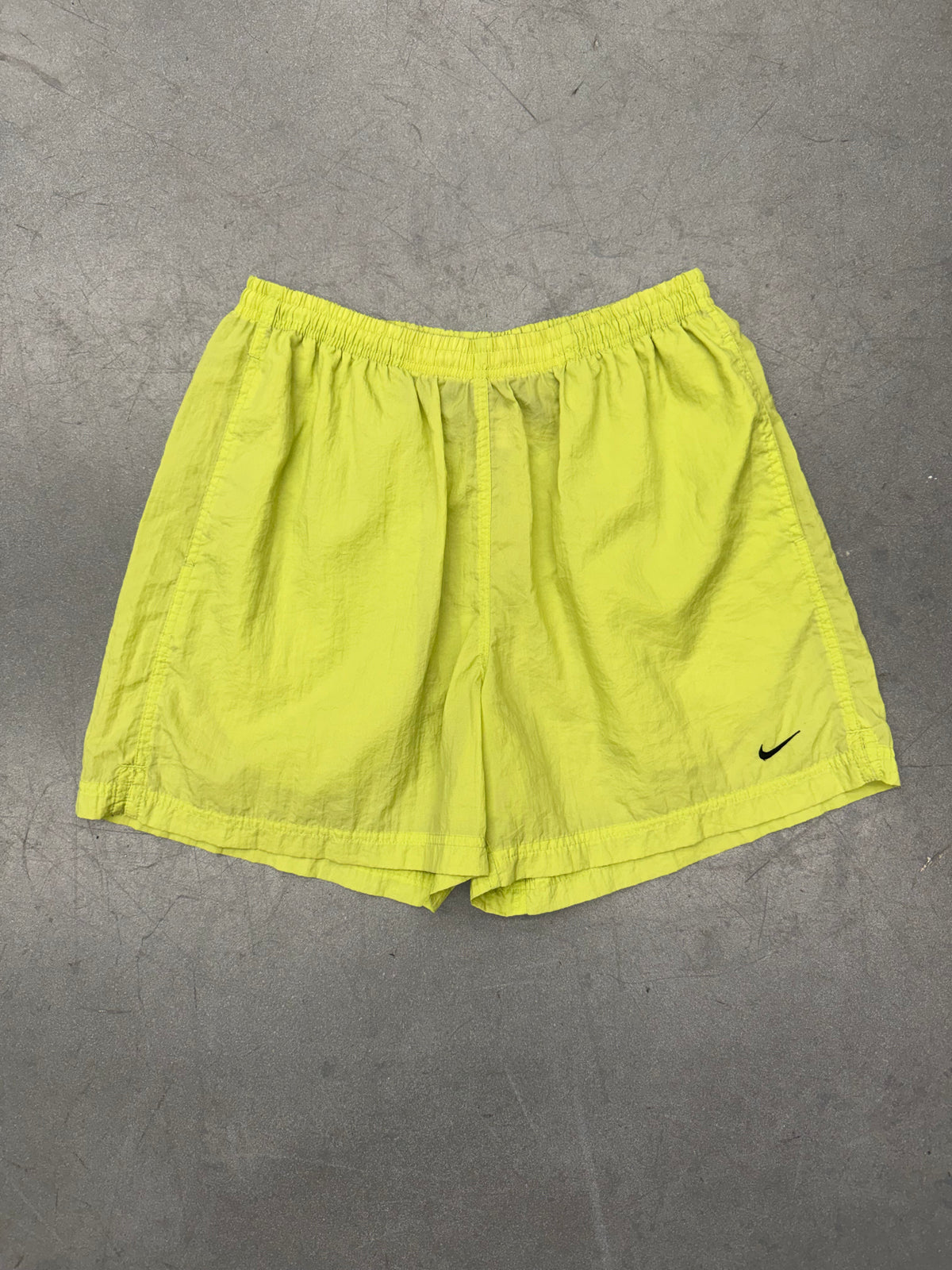 VINTAGE NIKE NEON GREEN NYLON SHORTS