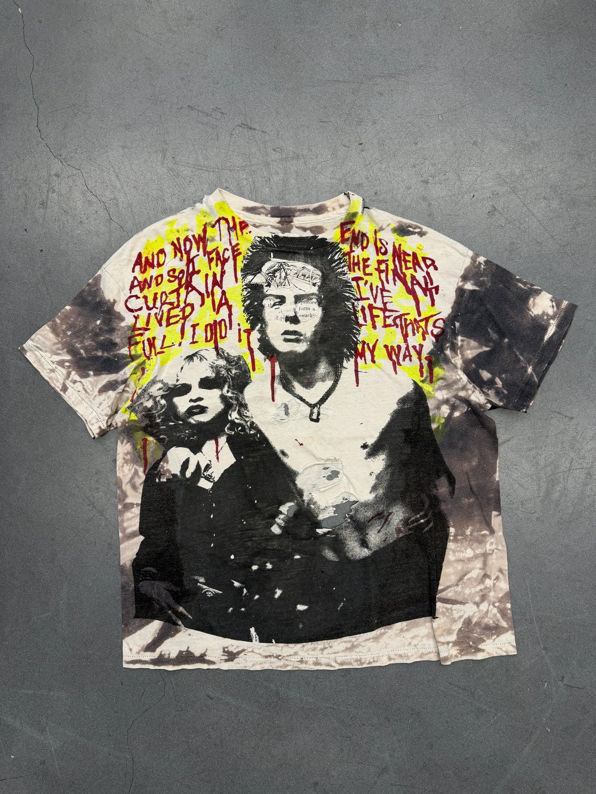 80S MOSQUITOHEAD SID VICIOUS DISTRESSED & REPAIRED TEE (PULLED TAG)