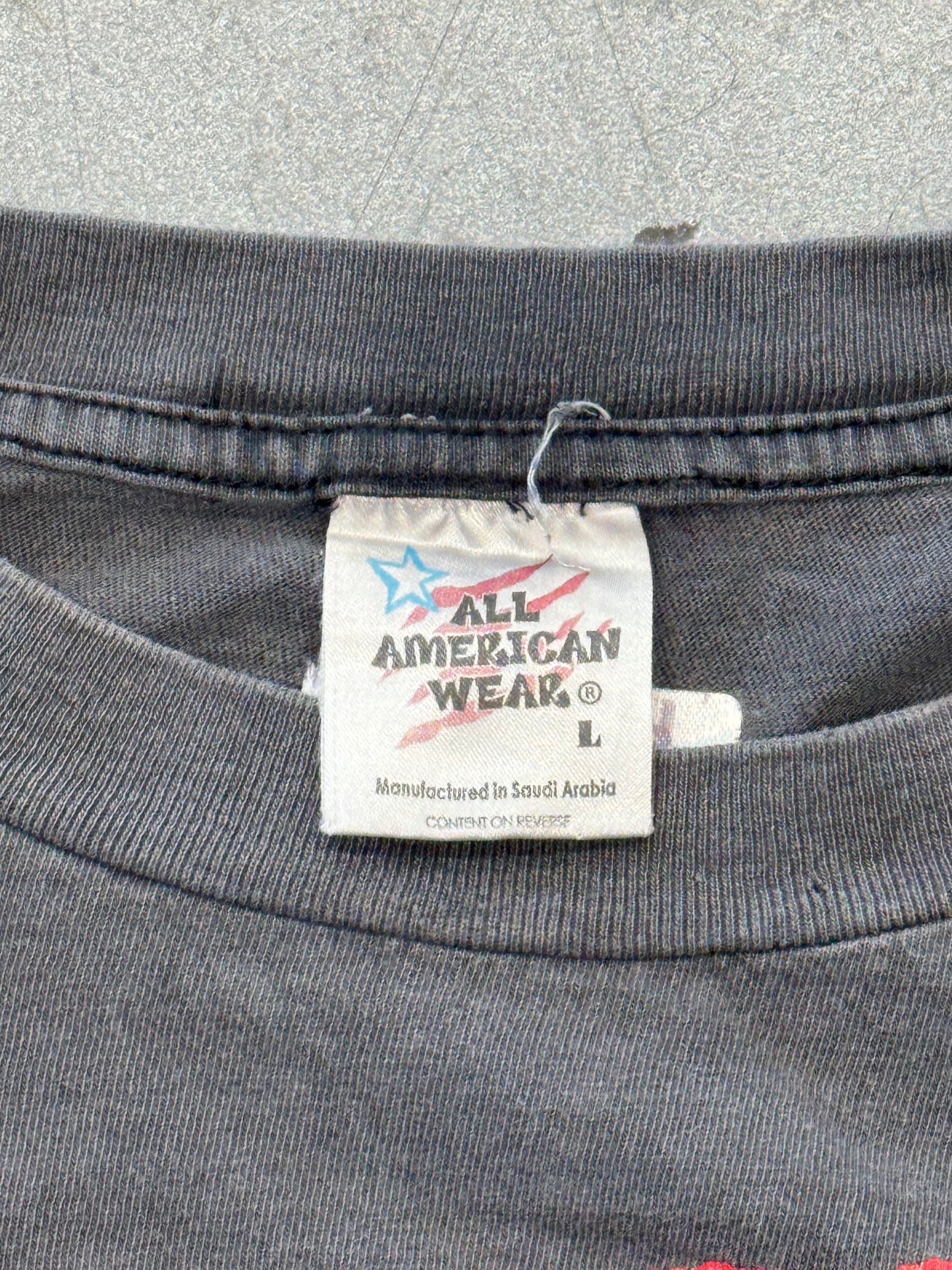 1998 NWO NEW WORLD ORDER FADED TEE (ALL AMERICAN WEAR TAG)