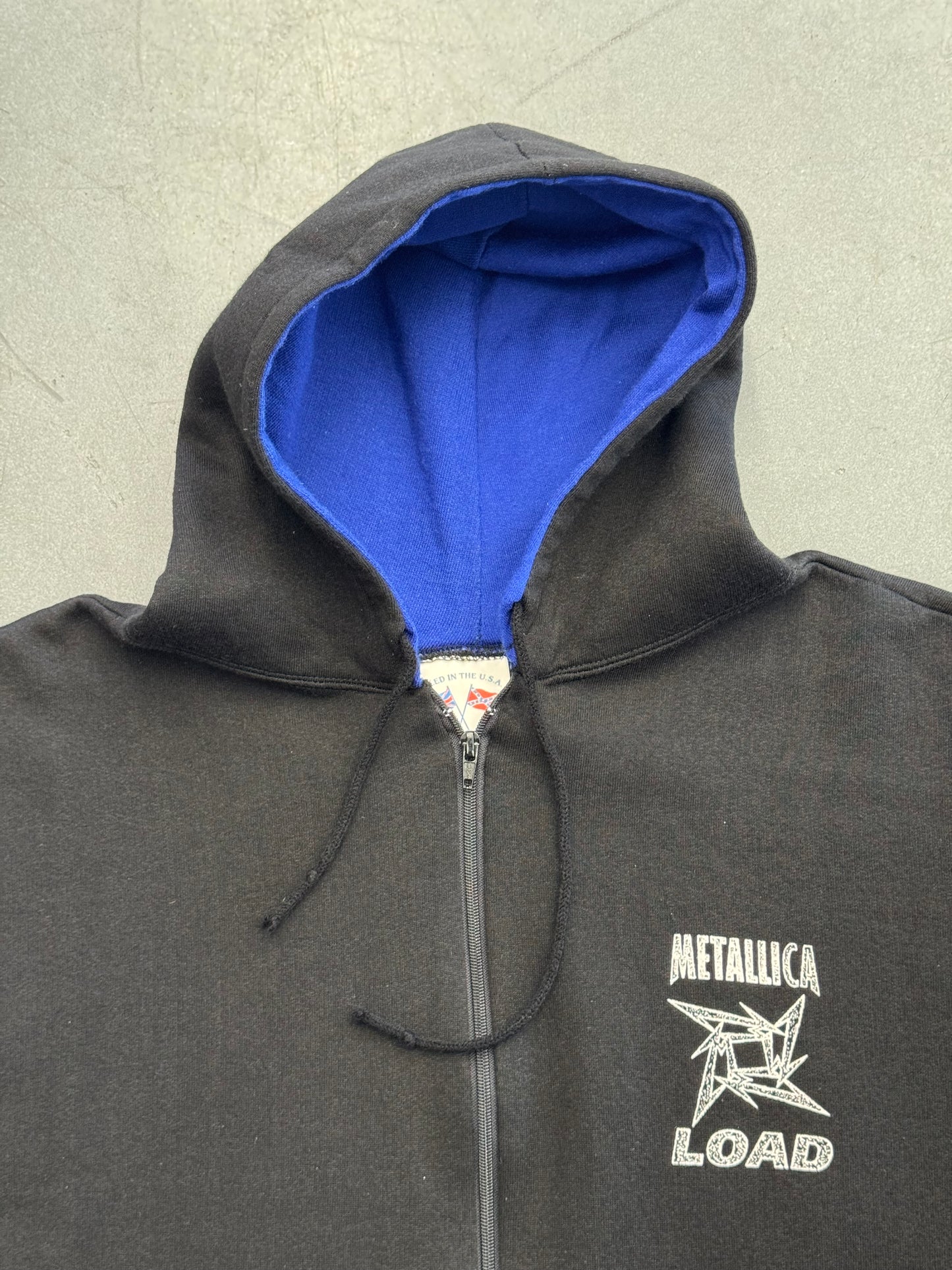 90S BOOTLEG METALLICA LOAD ZIP-UP HOODIE (USA/UK TAG)