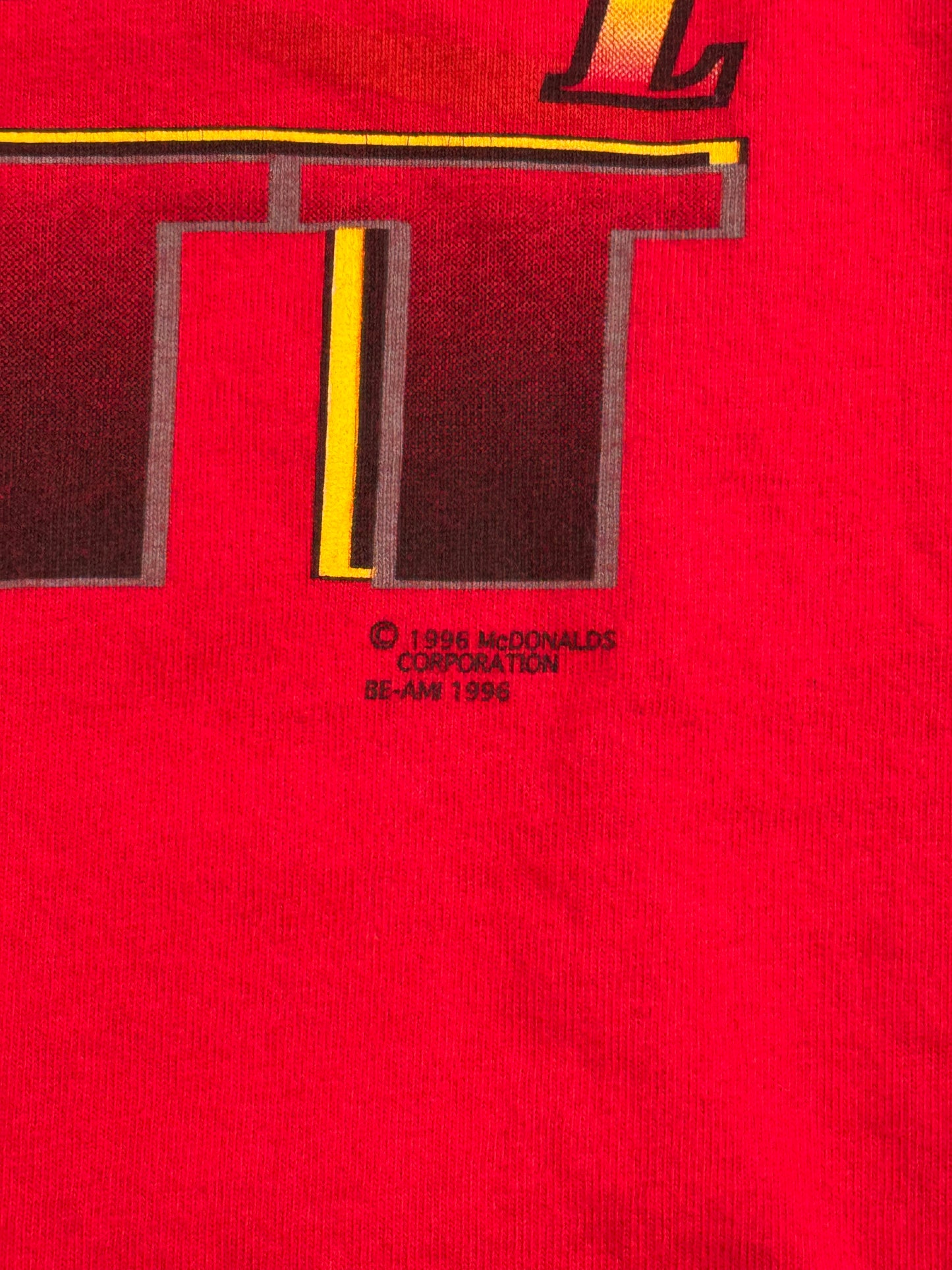1995 MCDONALDS NASCAR BILL ELLIOTT TEE (KUDZU TAG)