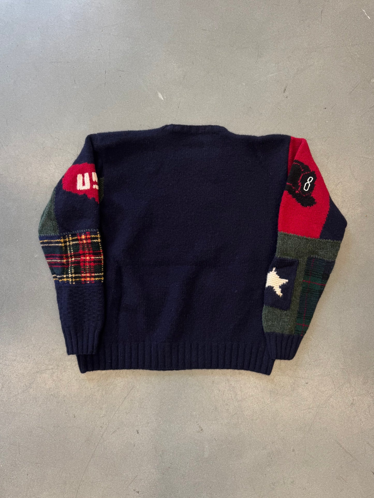POLO RALPH LAUREN 9/11 MEMORIAL TRIBUTE 100% WOOL KNIT SWEATER