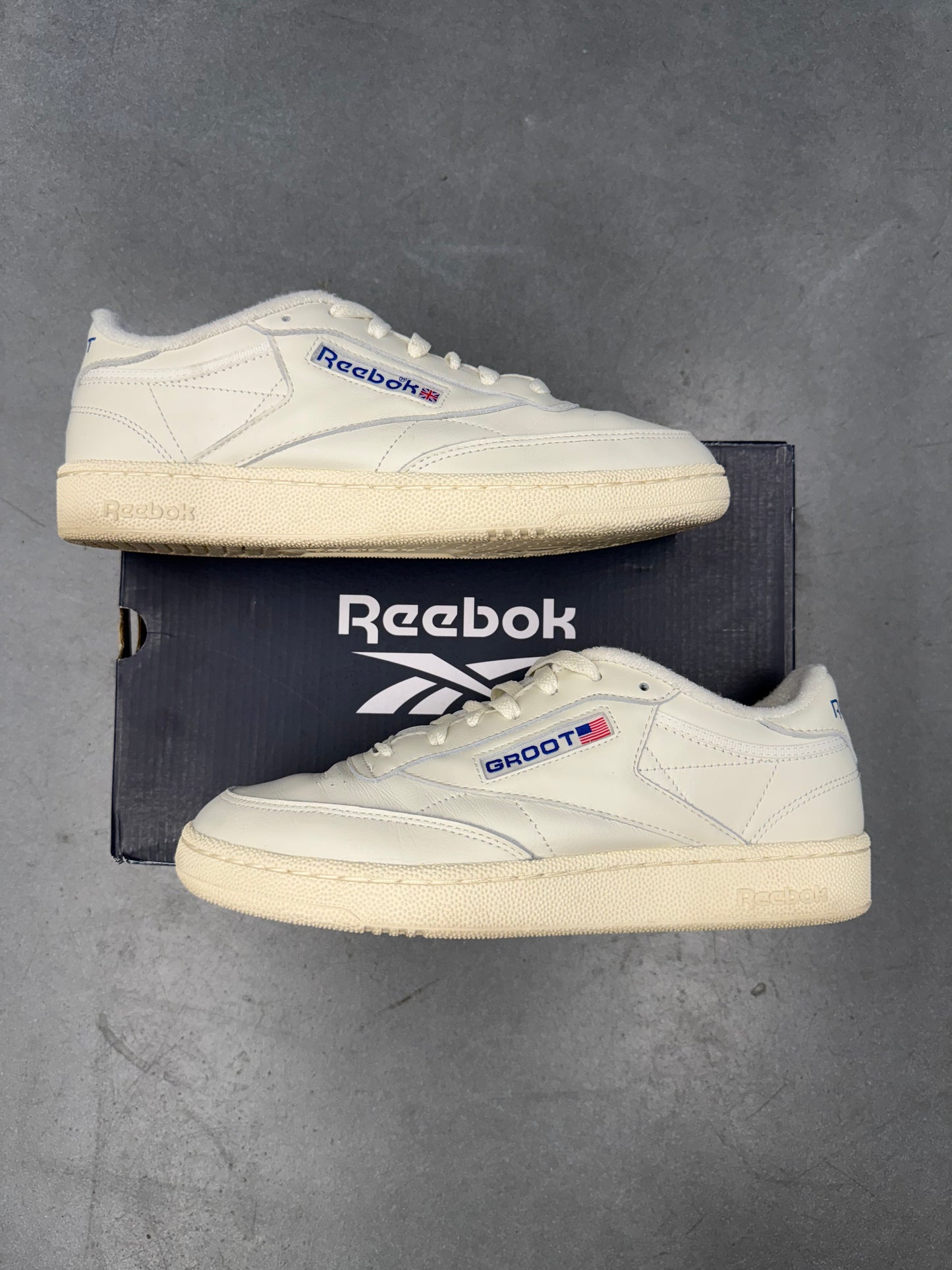SIZE 9 REEBOK CLUB C 85 DAVID GRUTMAN PROMO SAMPLE (WITH BOX)