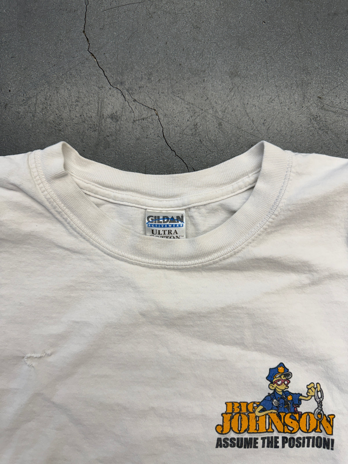 2001 BIG JOHNSON 'LET ME INTRODUCE YOU TO MY PENAL SYSTEM!' TEE (GILDAN TAG)