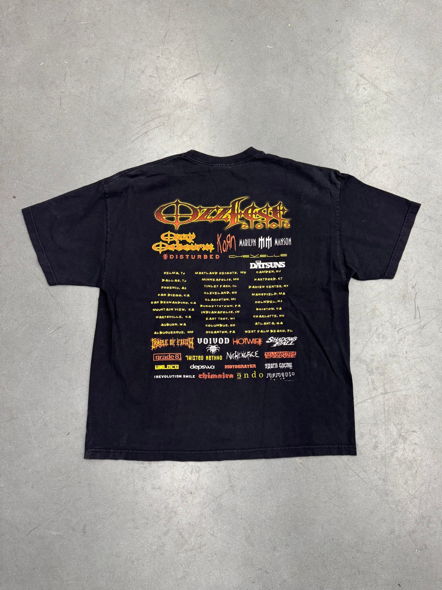 2003 OZZFEST DEVIL GUITAR TOUR TEE (AAA TAG)