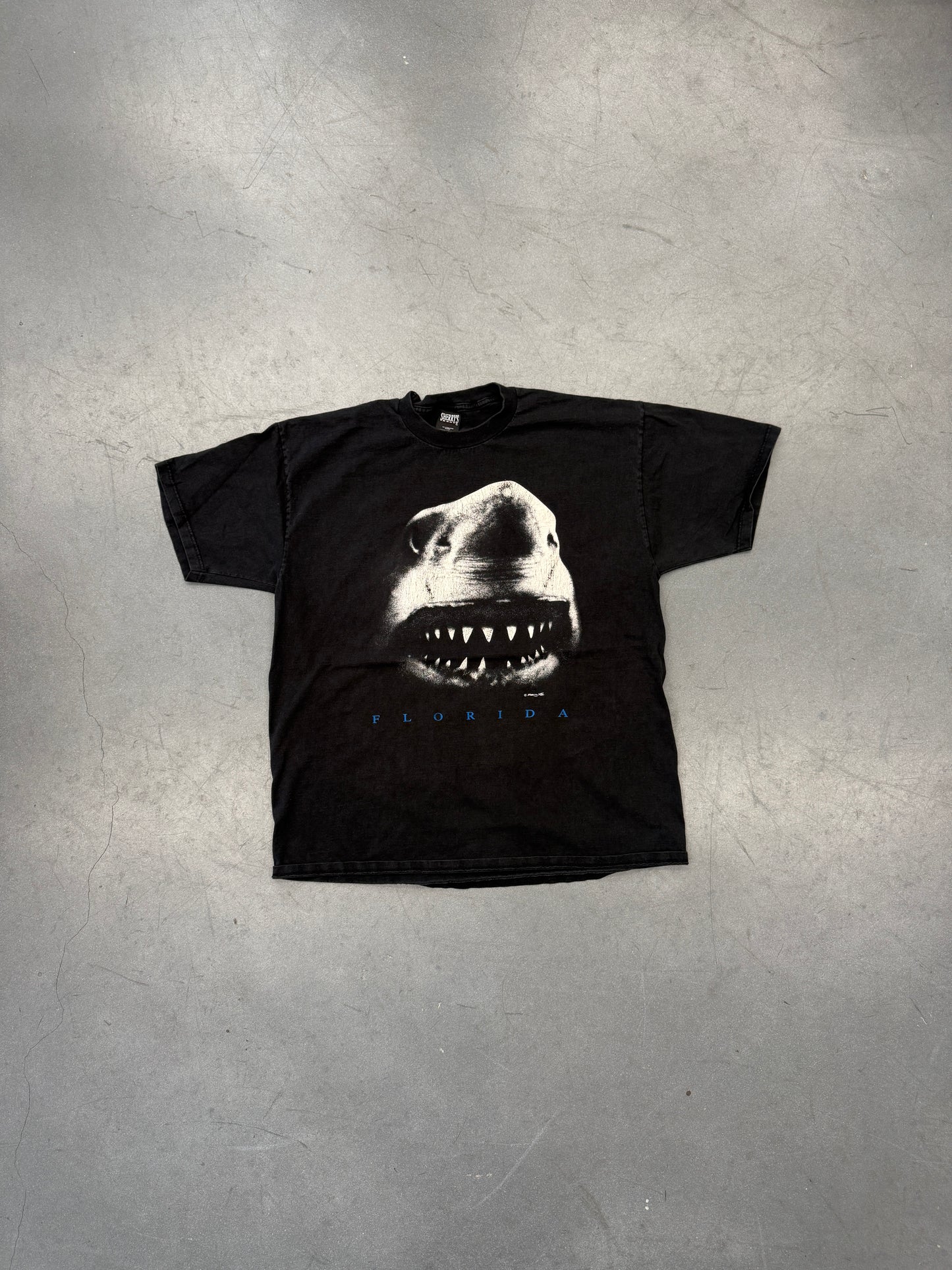 90S FLORIDA SHARK SHERRY MFG TEE (SHERRY'S BEST TAG)