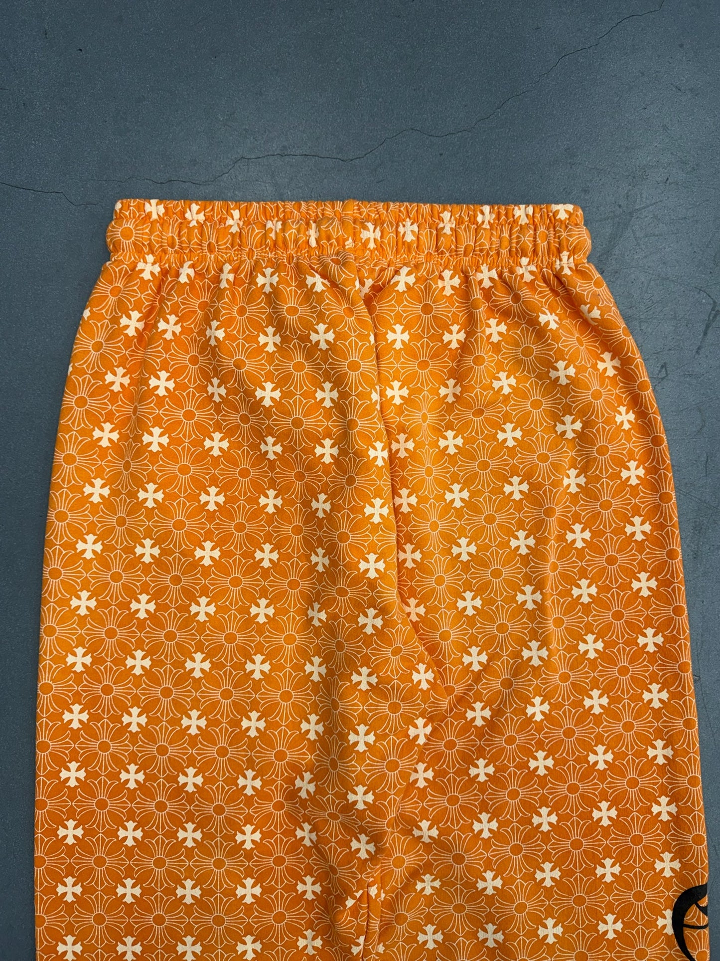 CHROME HEARTS PLUS CROSS MONOGRAM SWEATPANT - ORANGE