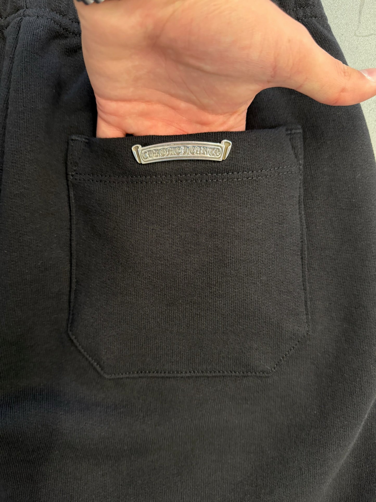 CHROME HEARTS PAPER JAM SWEATSHORTS - BLACK/BLACK