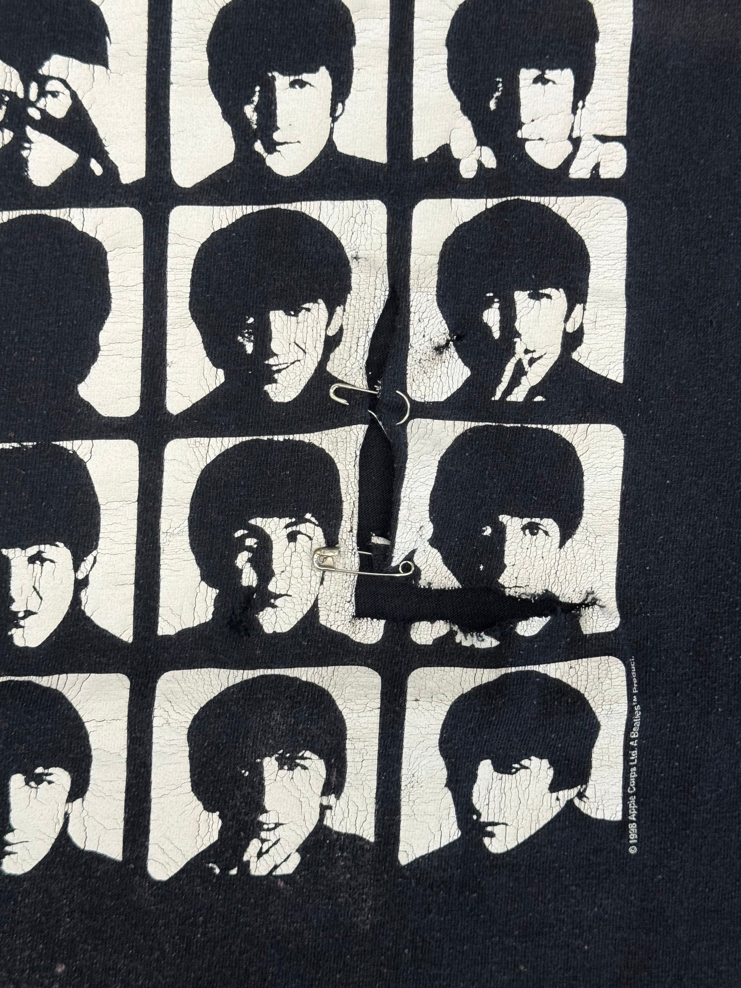 1998 THE BEATLES CUT-OFF TEE (APPLE TAG)