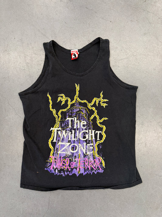 90S DISNEY THE TWILIGHT ZONE TOWER OF TERROR TANK TOP (MICKEY INC TAG)