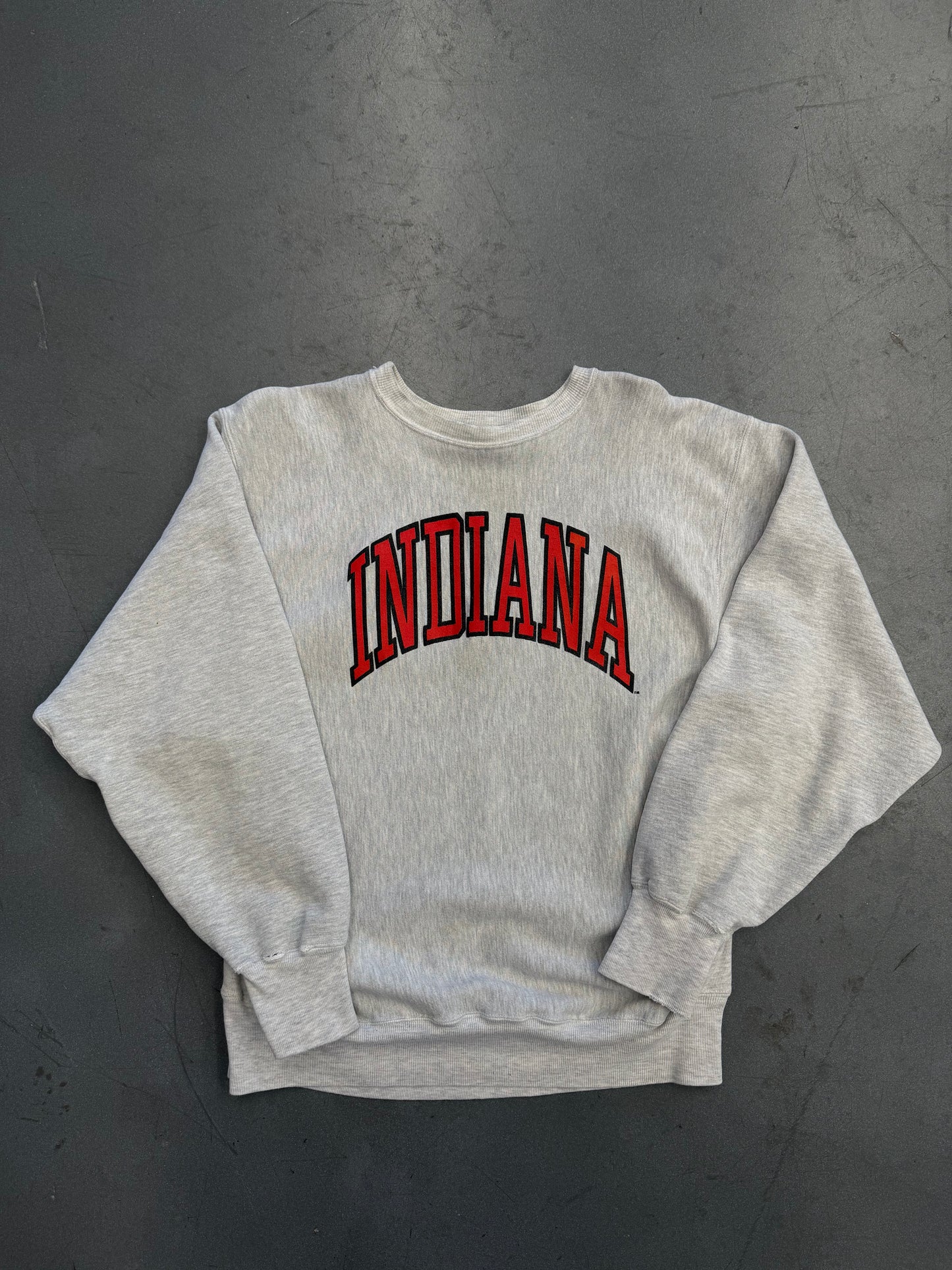 90'S INDIANA HOOSIERS CHAMPION REVERSE WEAVE CREWNECK (REVERSE WEAVE TAG)