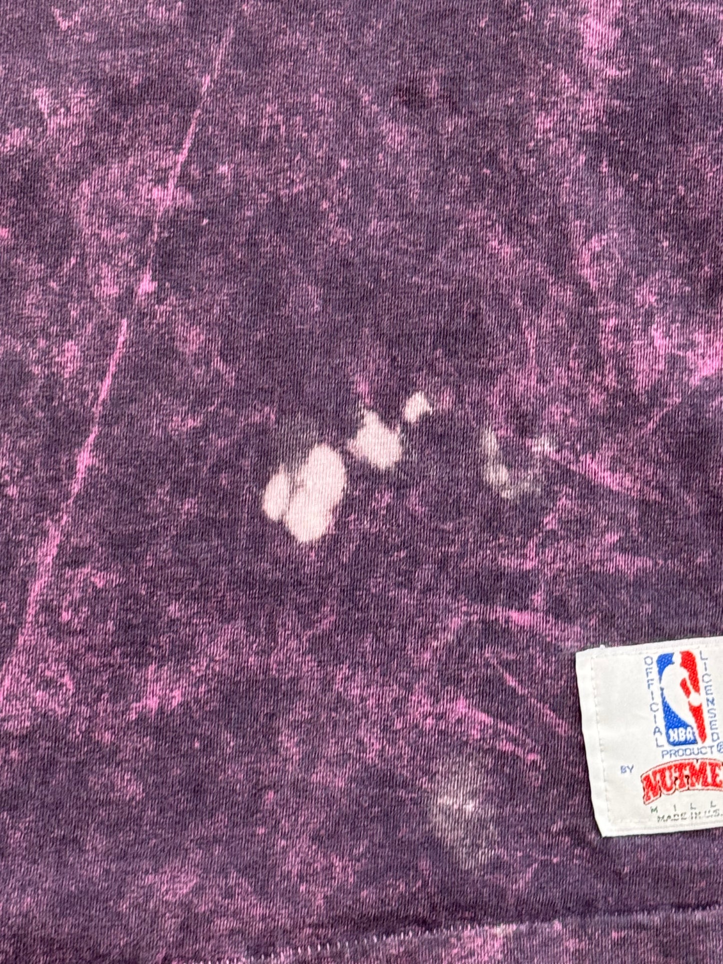 90S MIAMI HEAT PURPLE FADED TEE (NUTMEG TAG)
