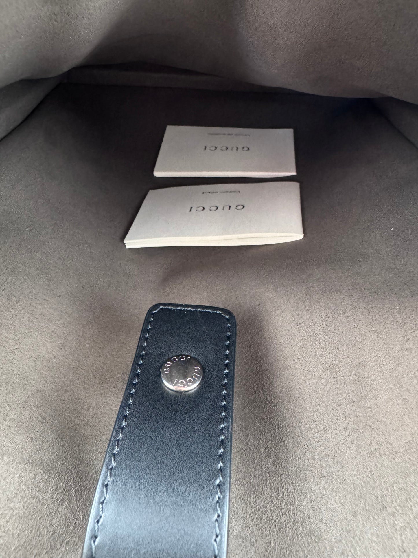 GUCCI SIGNATURE LEATHER BACKPACK