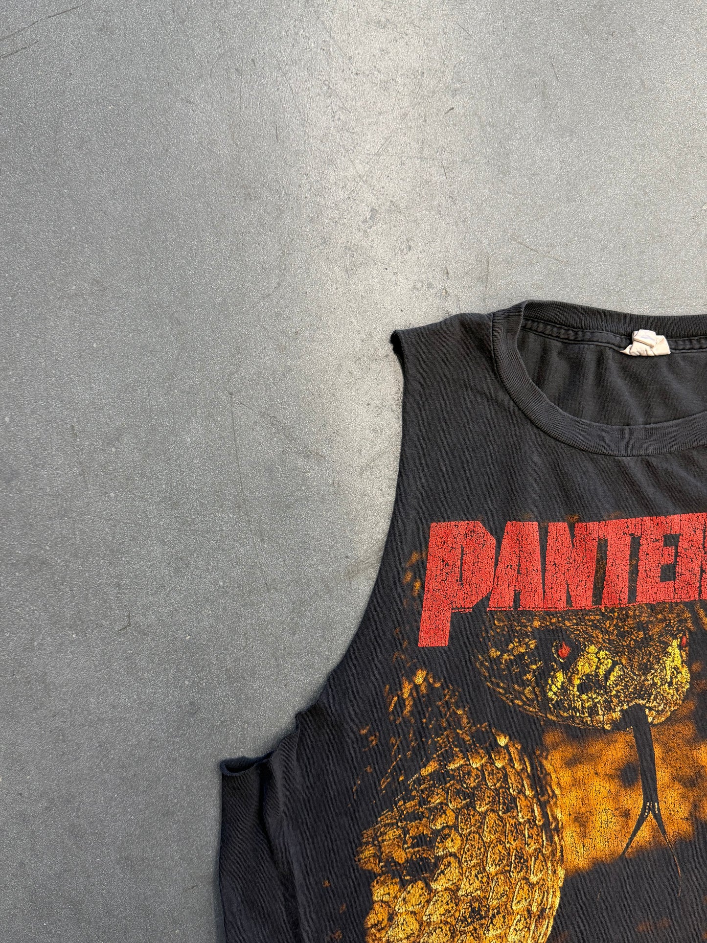 90S PANTERA GREAT SOUTHERN TRENDKILL US TOUR CUTOFF TEE (WINTERLAND TAG)