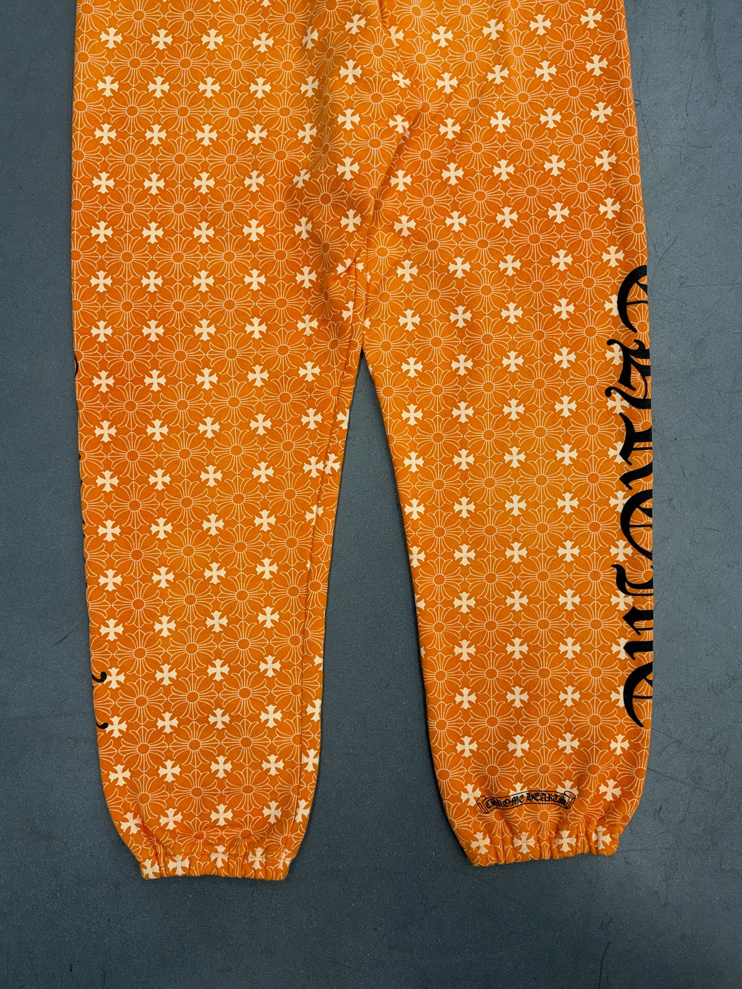 CHROME HEARTS PLUS CROSS MONOGRAM SWEATPANT - ORANGE