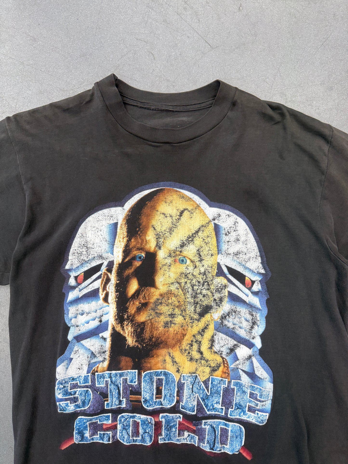 90'S STONE COLD STEVE AUSTIN 3:16 COLLEGE OF PAIN RAP STYLE TEE (PULLED TAG)